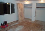 Getting ready to install the new wood floor