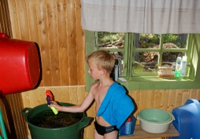 Tuomas in the Rimmi sauna