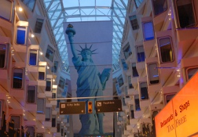 The main walkway in the ferry
