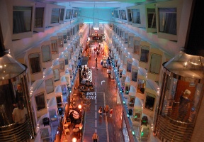 View from deck 11 where our cabins were