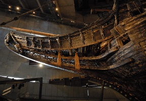 The bowsprit of the Vasa