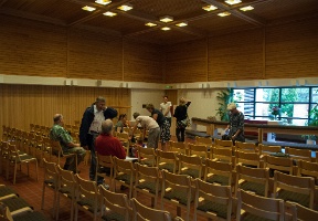Choir rehearsal the next morning at Jalkaranta