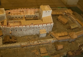 A model of what the castle may have looked like in the 14th century
