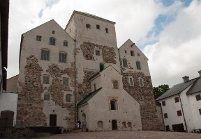 The main castle seen from the courtyard