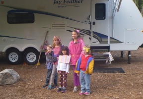 The start of the girls' play