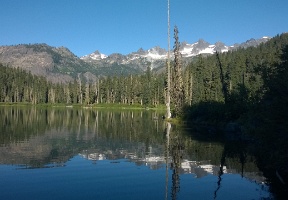 Pete Lake in the morning