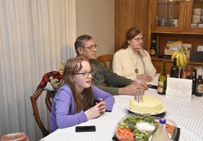 Celebrating Elsa's birthday