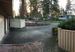 Start of a sunny day in March