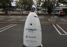Parking lot robot at Microsoft
