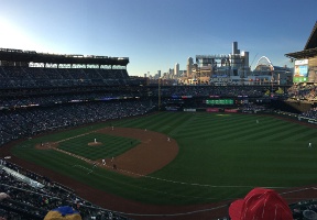 We went to a Mariners baseball game in May